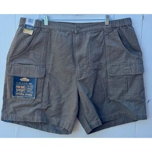 Savane Mens Hiking Short Original Khakis Yeast Brown Cargo Shorts W44 NWT
